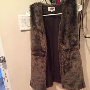 faux fur vest